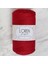 Loren Polyester Soft Macrame Koyu Kırmızı El Örgü Ipi - LM020 - 34433 1