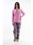 Çiçek Desenli İnterlok Pijama Takımı 1