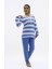 Çizgi Kombinli Pijama Takımı 4
