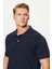 Erkek Regular Fit Pamuklu Basic T-Shirt - Lacivert 2