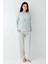 Uzun Kol Kadın Pijama Takım 9050 1