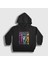 Unisex Çocuk Siyah Poster Saja Boys K Pop Demon Hunters Kapüşonlu Sweatshirt 1