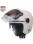Free-M 618 Yarım Kask Beyaz(Güneş Vizörlü) 2