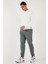 Pamuklu Regular Fit Normal Bel Lastikli Paça Cepli Eşofman Altı Erkek Eşofman Altı 59080153W4 4