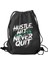 Hustle Hit Never Motivasyonel Sırt Çantası - Dayanıklı ve Şık 45X38 cm 1