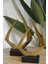 2'li Döküm Üçgen Formlu Dekoratif Obje Ithal Gold 45CM - 41CM 1