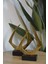 2'li Döküm Üçgen Formlu Dekoratif Obje Ithal Gold 45CM - 41CM 3
