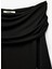 Slim Fit Uzun Kollu Drapeli Omzu Açık Tişört 5