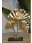 Dekoratif Ginko Yaprak Orta Boy Obje 33 cm Gold 1