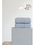 2'li Greek Mavi El Havlusu - 50 x 90 cm , 225 Gr, Pamuk, Spa ve Otel Havlusu 1