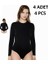 Kadın Bisiklet Yaka % 47 Modal % 47 Cotton % 6 Elastane Arkası Tanga Kancalı 4 Adet Body 1