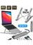 Alüminyum Ayarlı Laptop Macbook Notebook iPad Tablet Yükseltici Tutucu Standı ve Macbook Pro Air USB Çoklayıcı 8in1 Hub Type-C 4K Hdmı Sd Tf Kart Okuyucu USB 3.0 Okuyucu Adaptör 1