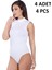 Kadın Balıkçı Yaka % 47 Modal % 47 Cotton % 6 Elastane Kancalı 4 Adet Body 1