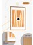 3 Parça Canlı ve Modern Pembe Çiçek Temalı Ahşap Çerçeve Görünümlü Mdf Tablo Seti 3