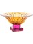 Magenta Kehribar Cam Ayaklı Kase 15X33 cm 1