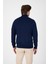 Lacivert Pamuk Yarım Fermuarlı Dik Yaka Triko Kazak 5