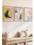 3 Parça Pastel Çizimli Ahşap Çerçeve Görünümlü Mdf Tablo Seti 2