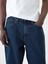 Erkek Lacivert Baggy Jean Pantolon 4