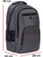 Unisex Gri Okul Sırt Çantası Orta Boy USB Type-C Laptop Bölmeli Su Geçirmez Kumaş Lise Üniversite 2
