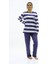 Çizgi Kombinli Pijama Takımı 4