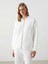 Lcw Vision Ekru Kolej Yaka Oversize Kadın Fermuarlı Sweatshirt 1