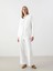 Lcw Vision Ekru Kolej Yaka Oversize Kadın Fermuarlı Sweatshirt 2