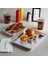 Hamburger Servis Tepsisi Palüminyum 17X25X3 Cmp 2