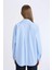 Oversize Geniş Kalıp Çizgili Poplin Uzun Kollu Gömlek E2205AX25SP 8