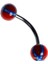 Curved Barbel 316 L Bioplast Piercing K7 1
