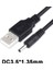 USB 2.0 Dc 3.5mm x 1.35MM Güç Kablosu 5V2A USB Güç Kablosu 2