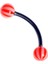Curved Barbel 316 L Bioplast Piercing K7 1