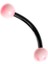 Curved Barbel 316 L Bioplast Piercing K7 1