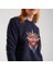 Kadın Nakış Baskılı Sweatshirt 18-W00111-560 4
