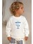 Unisex Baskılı 3 Iplik Kumaş Bisiklet Yaka Sweatshirt 1