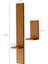 Camellia Koleksiyonu – 2’li Doğal Ahşap Raf - Pinterest Design 3