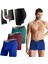 Erkek Özel Seperatörlü Pamuklu Boxer, 3'lü Paket - 3 Pack, Large, Bordo,yeşil,mavi 1