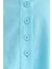 Kadın Düğme Detaylı Cep Gömlek Blue 4