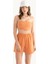Kadın Amerikan Koltsuz Temel Crop Top Orange 1