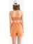 Kadın Amerikan Koltsuz Temel Crop Top Orange 3