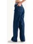 Kadın Yüksek Bel Geniş Paçalı Kot Pantolon Koyu Mavi Denim 2