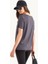Kadın Yuvarlak Yaka Rahat T-shirt Gri 3