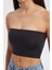 Kadın Askısız Temel Crop Top Black 5
