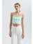 Kadın Basic Crop Atlet Yeşil 1