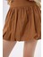 Kadın Mini Şortlu Balon Etek Brown 3
