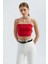 Kadın Basic Crop Atlet Kırmızı 1