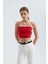 Kadın Basic Crop Atlet Kırmızı 2