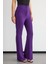 Kadın Yüksek Bel Düz Bacak Pantolon Purple 4