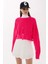 Kadın Oversized Örme Kazak Pink 1