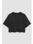 Kadın Basic Bisiklet Yaka Kısa T-Shirt Black 1