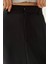 Kadın Yarık Maxi Etek Black 5